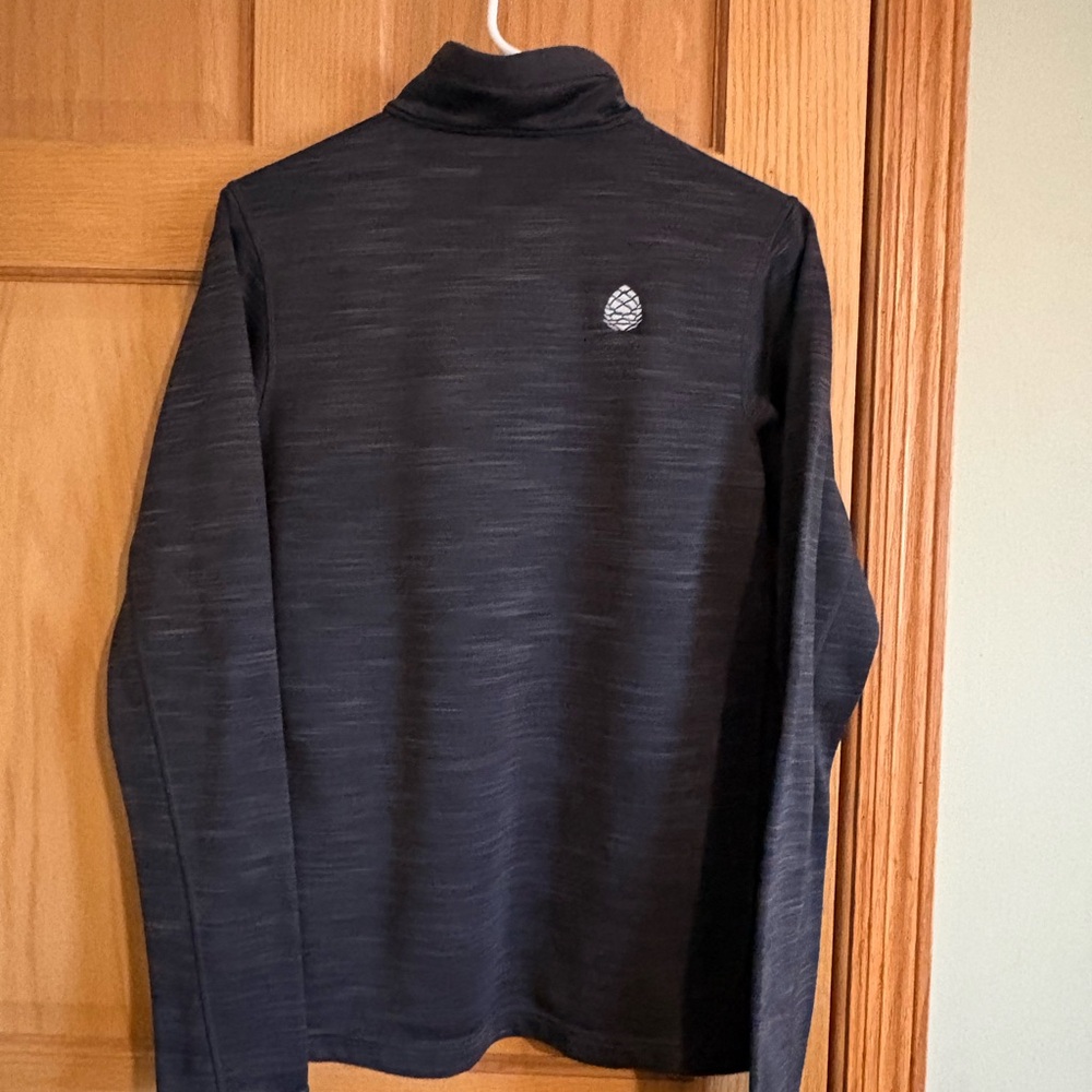 Stio Charcoal and Light Gray Quarter-Zip fleece Pullover - Picture 2 of 4